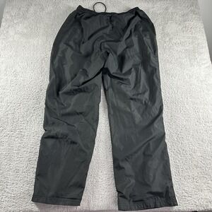 VINTAGE BCG Windbreaker Track Pants Mens XL Black‎ Lined Zip Ankle